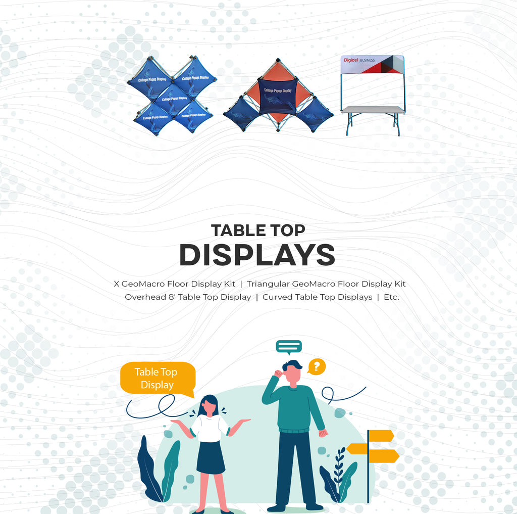 Table Top Display Examples Table Top Displays | Vu Line Direct. More Money in Your Rocket!