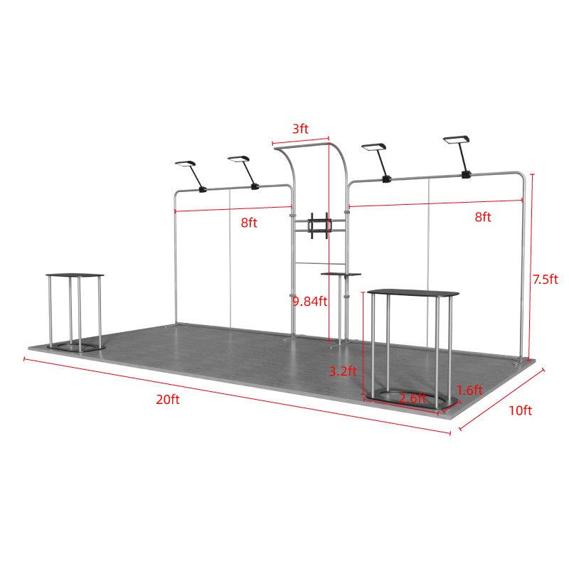 10x20 ft Trade Show Display Kit - Version A5
