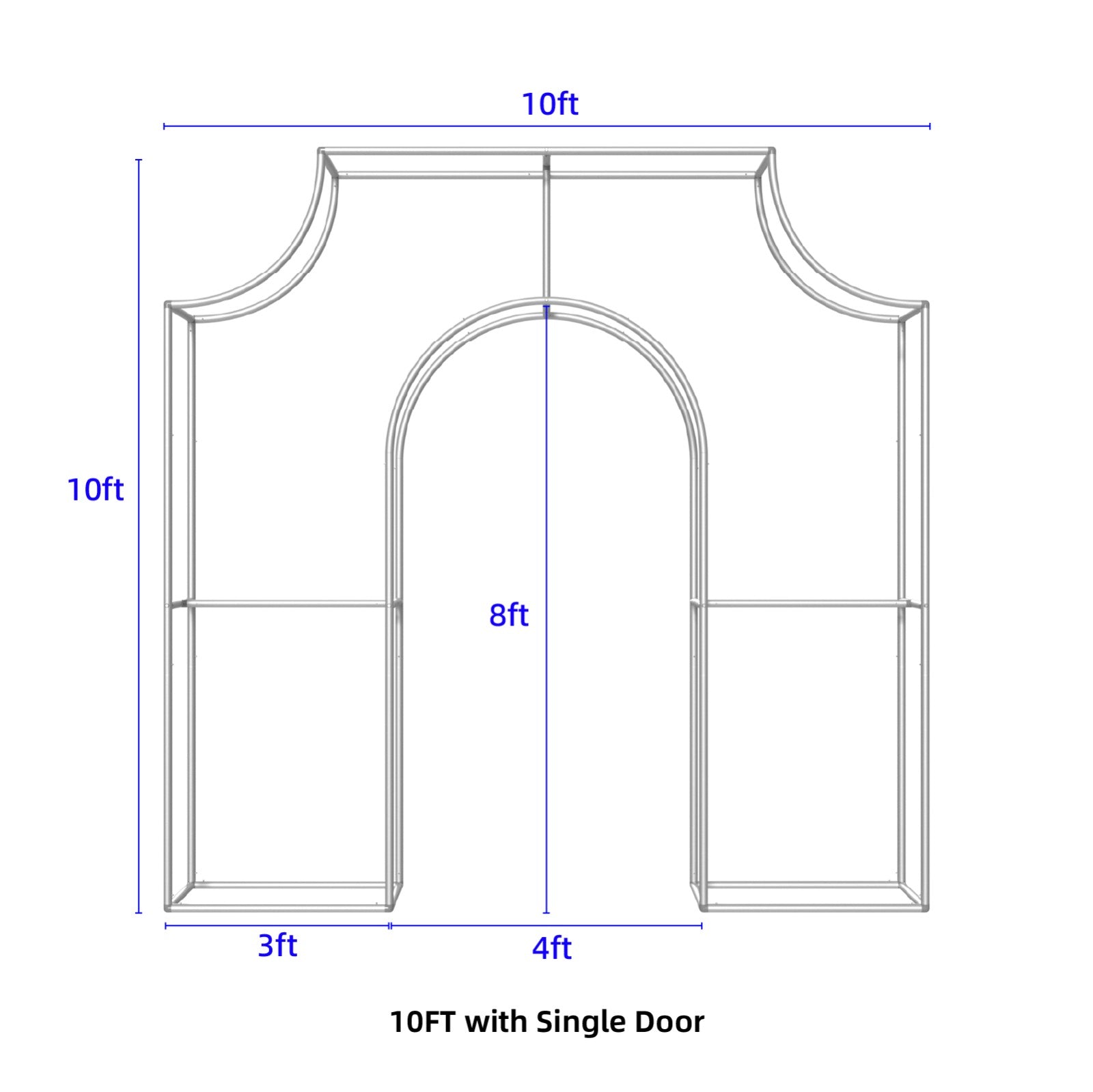 10' Single Door 3D Arch Display