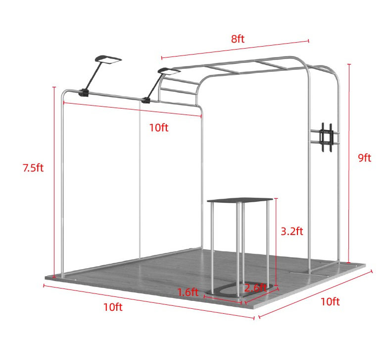 10x10ft Trade Show Display Kit - Version A3