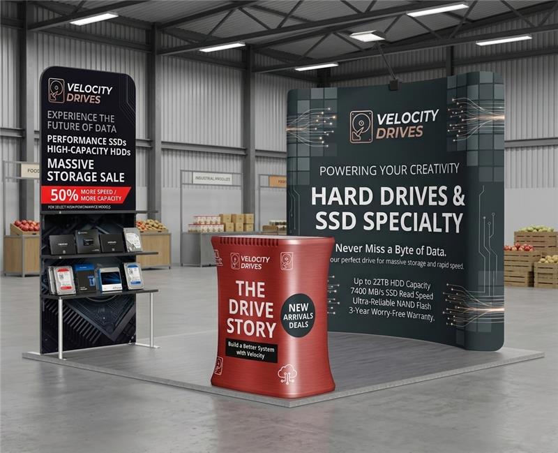 10x10ft Trade Show Display Kit - Version A4
