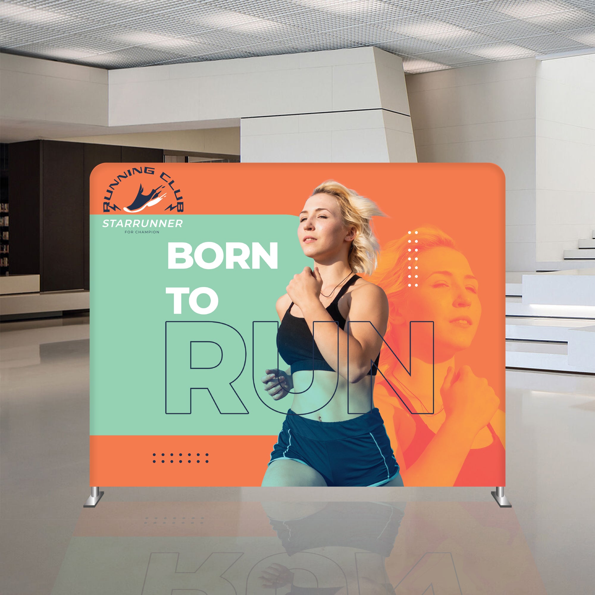 10’ STRAIGHT TENSION FABRIC DISPLAY