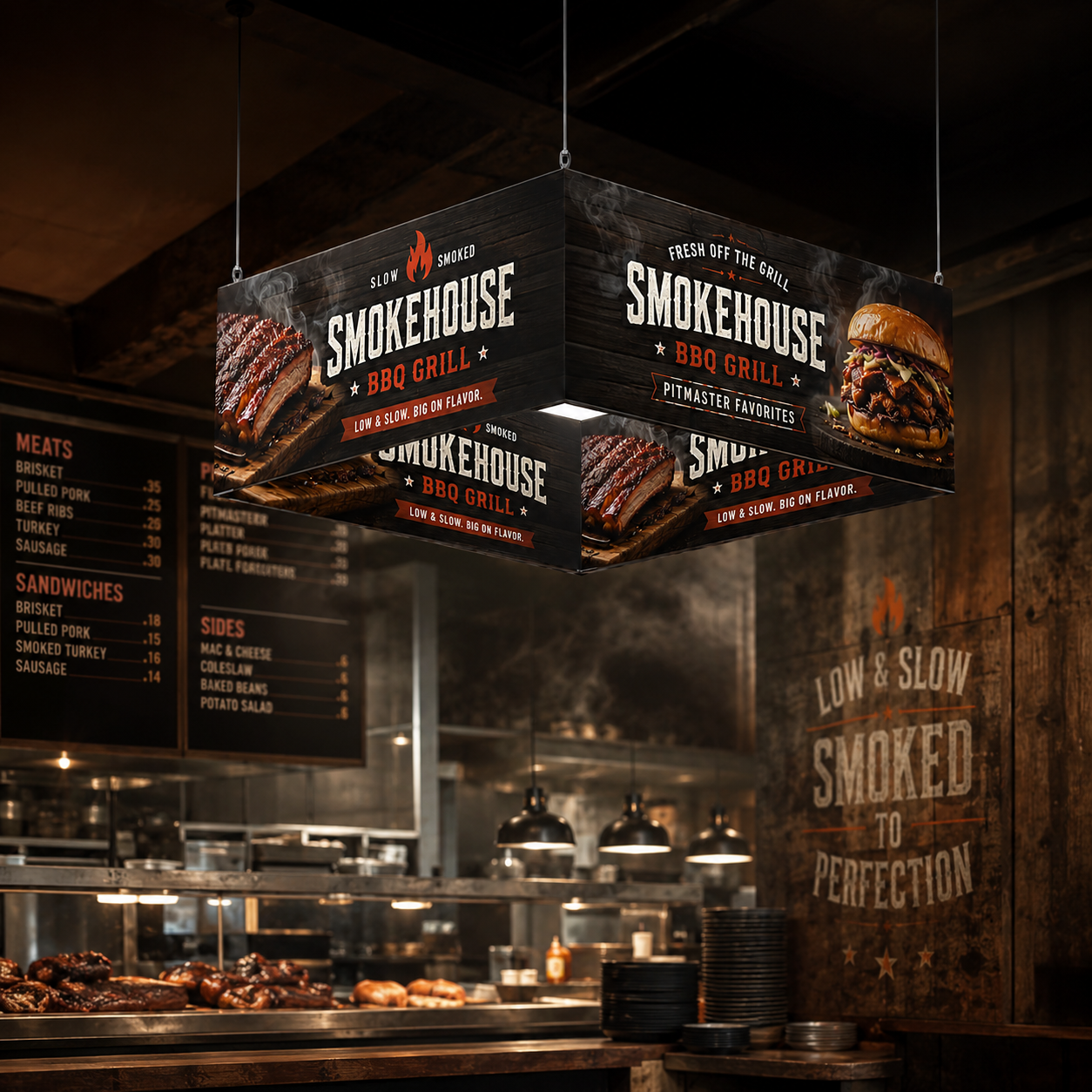 10' Square Hanging Sign