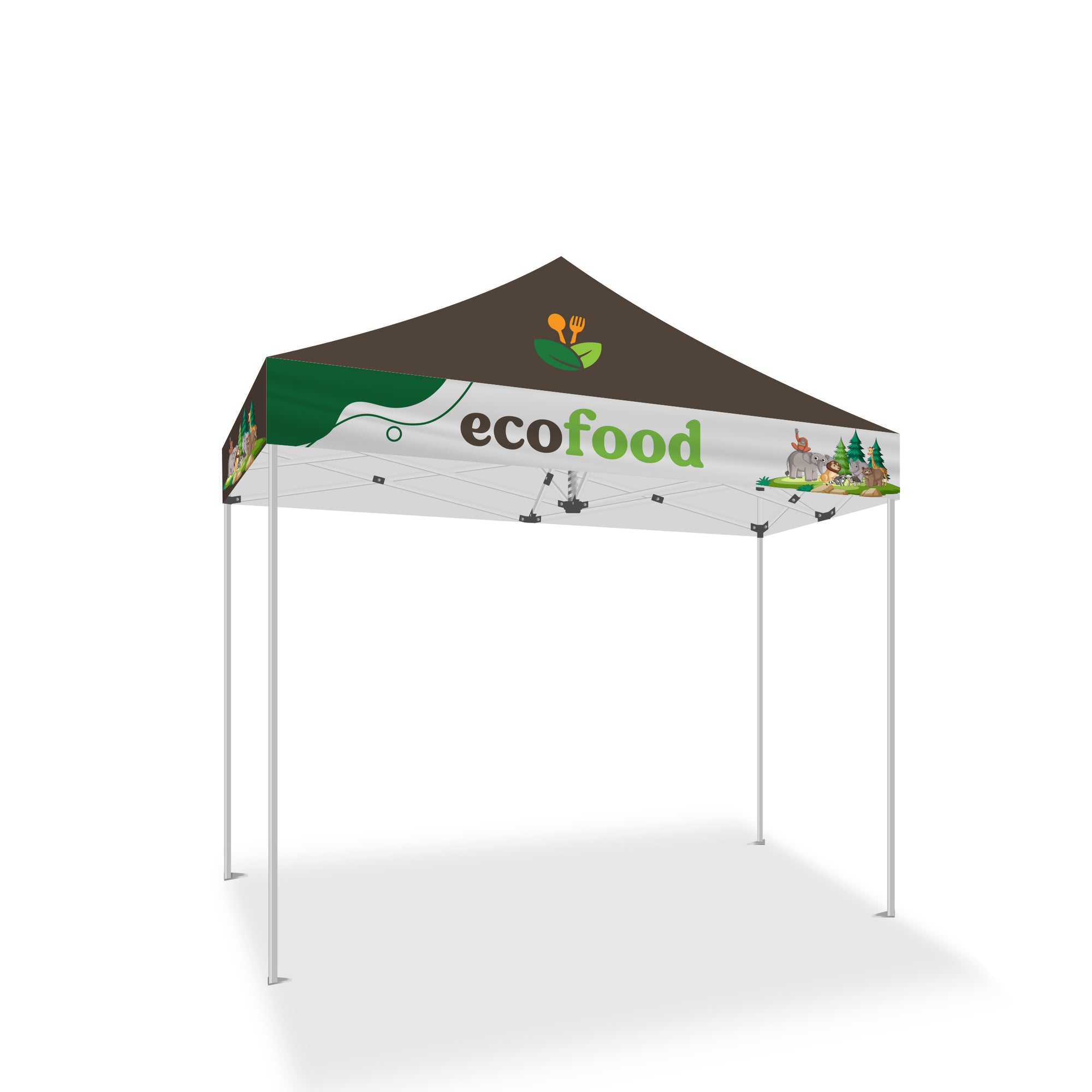 10x10 Standard Tent w/ Full Color Canopy