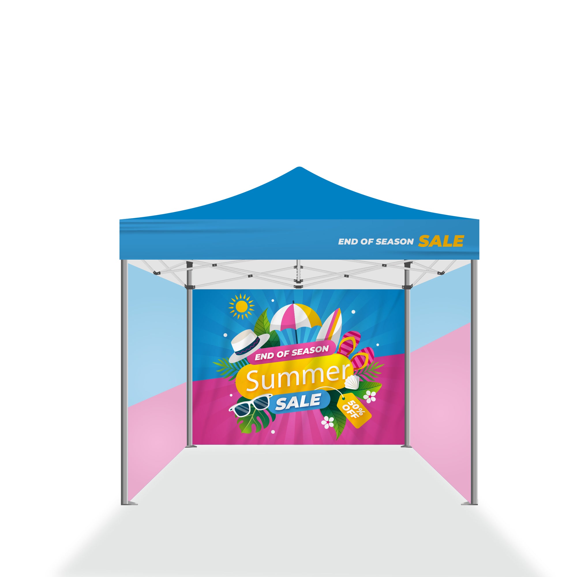 Premium 10x10 Tent w/ Backwall & Full Side Walls