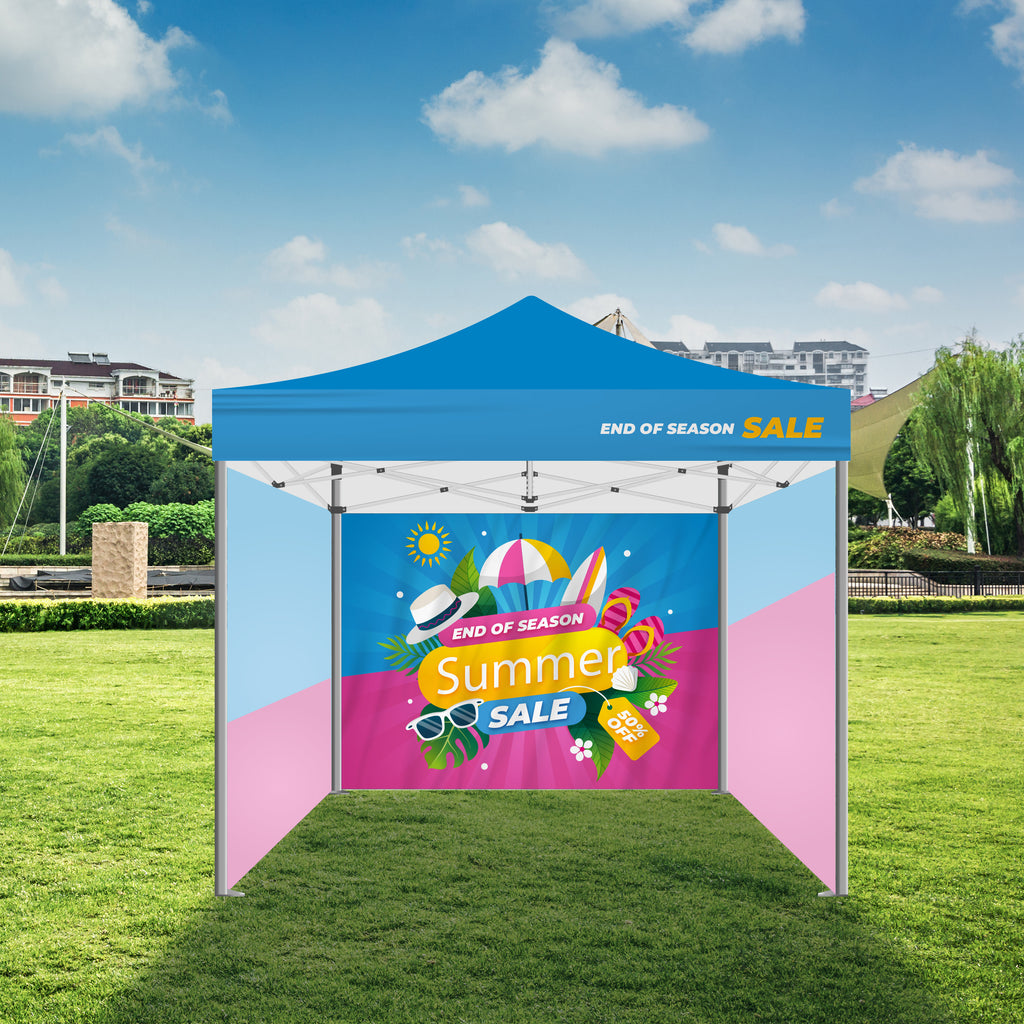 10x10 tents Premium 10x10 Tent w/ Backwall & Full Side Walls