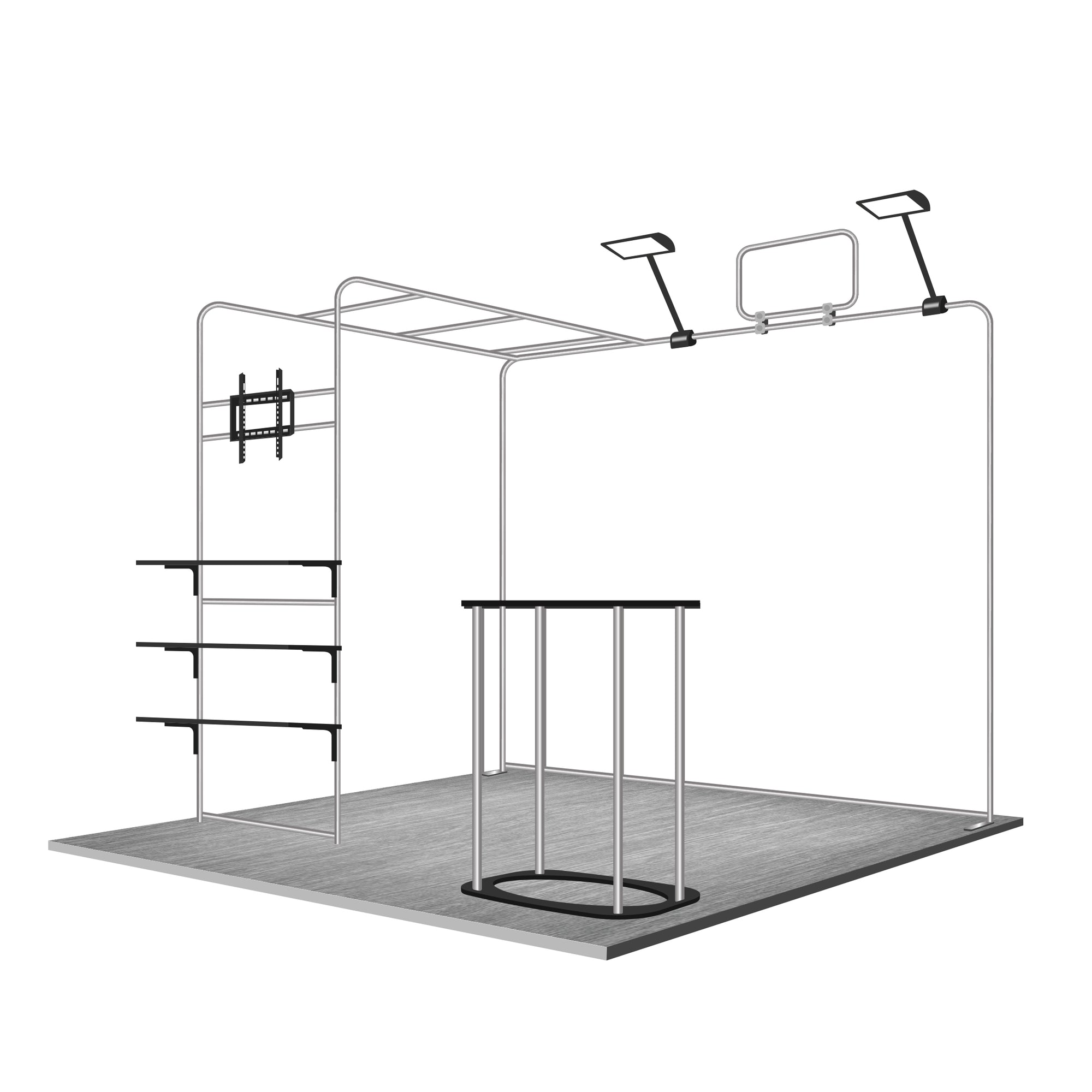 10x10ft Trade Show Display Kit - Version A1