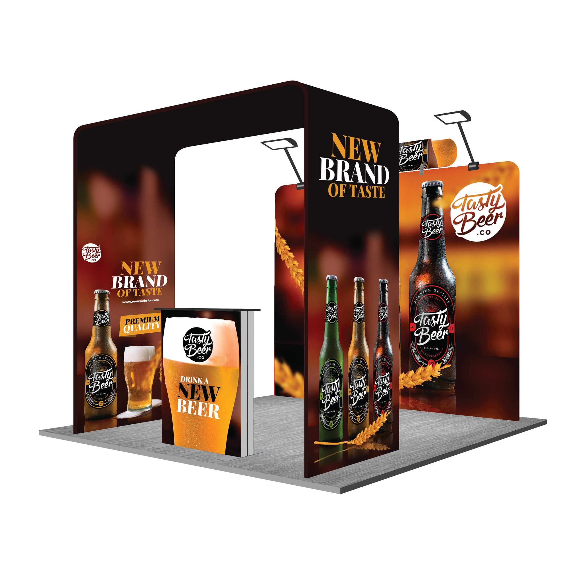 10x10ft Trade Show Display Kit - Version A2