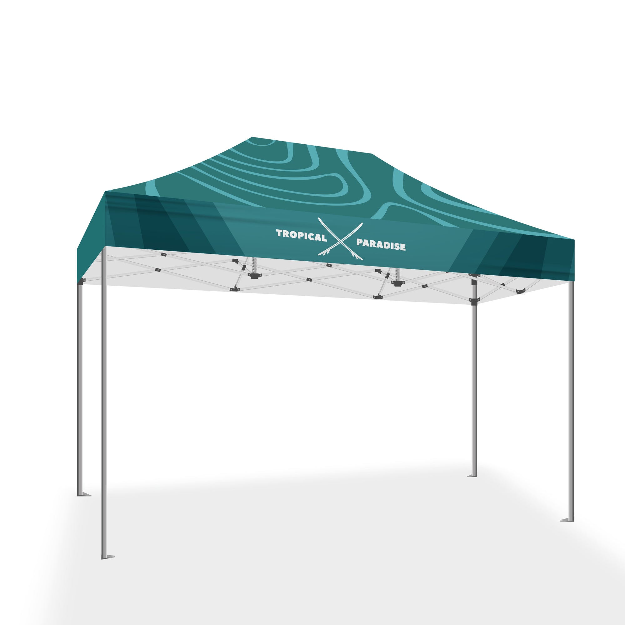 tent color 10x15 Premium Tent w/ Full Color Canopy