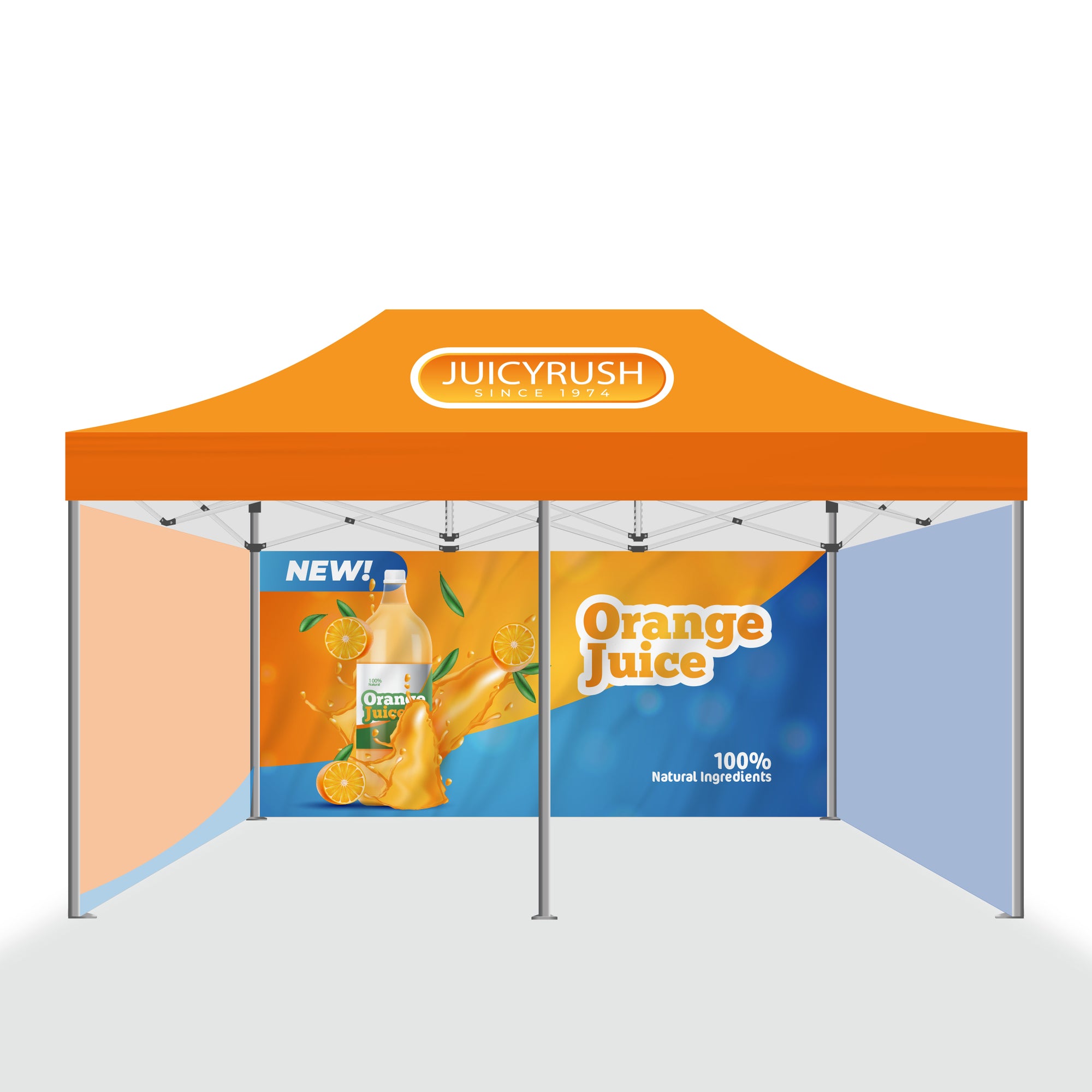 Premium 10x20 Tent w/ Backwall & Full Side Walls