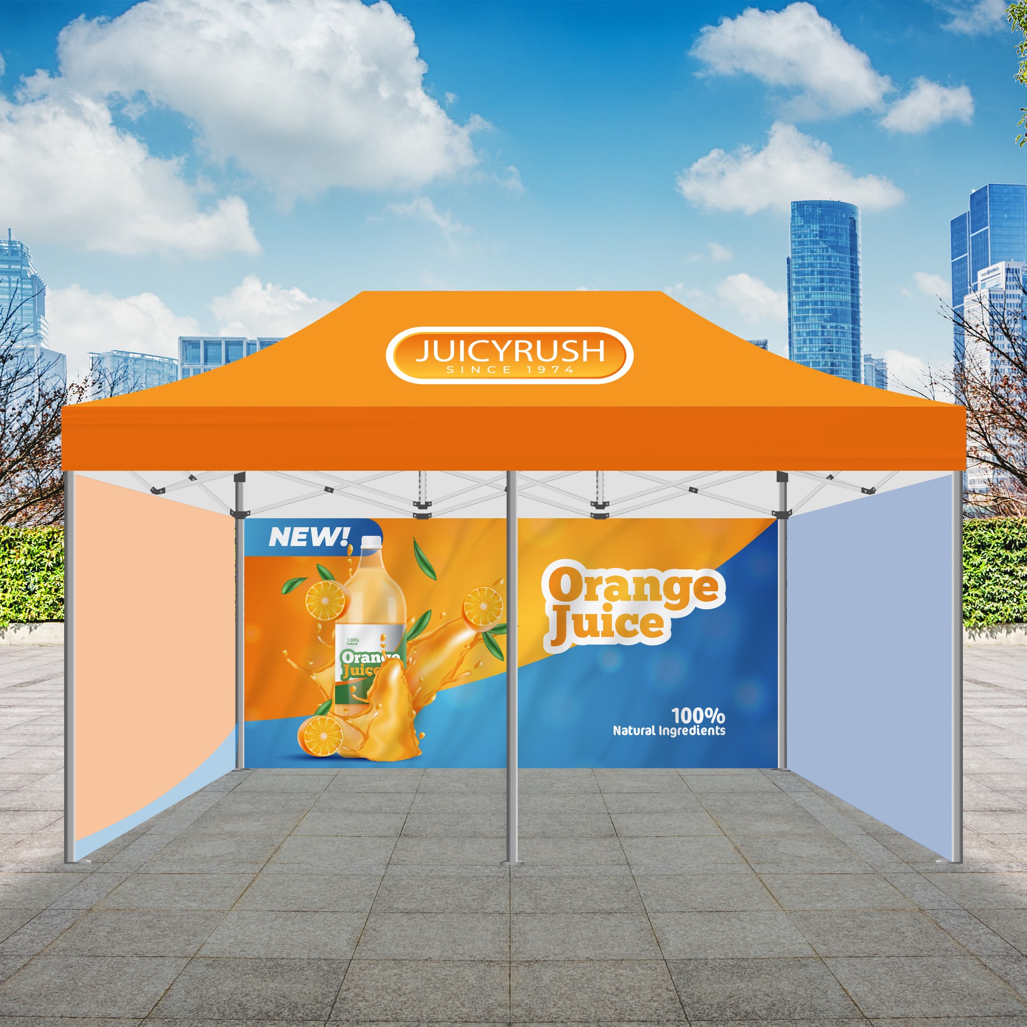 Premium 10x20 Tent w/ Backwall & Full Side Walls