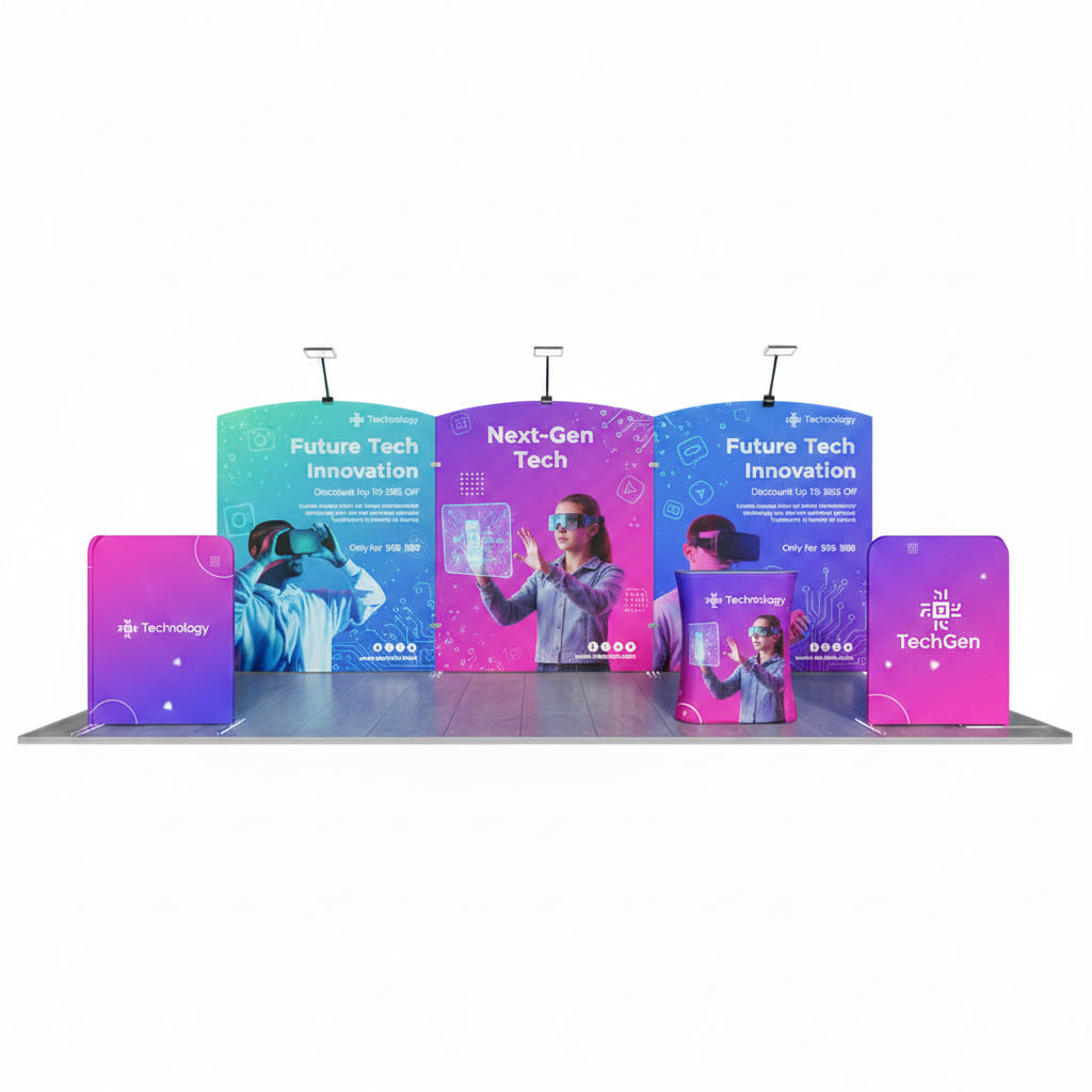10x20 ft Trade Show Display Kit - Version C2
