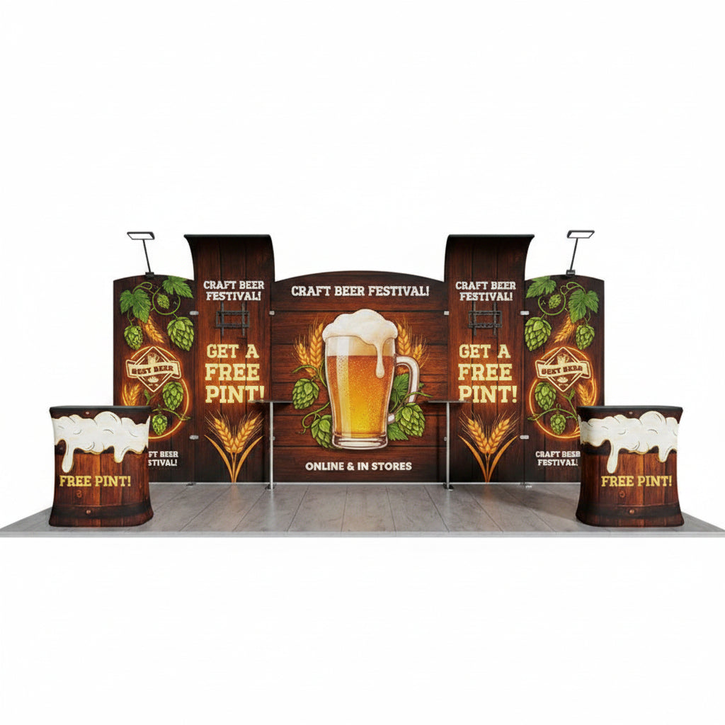 10x20 ft Trade Show Display Kit - Version C3