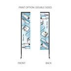 12’ Rectangular Feathered Flag Kit w/ Double Sided