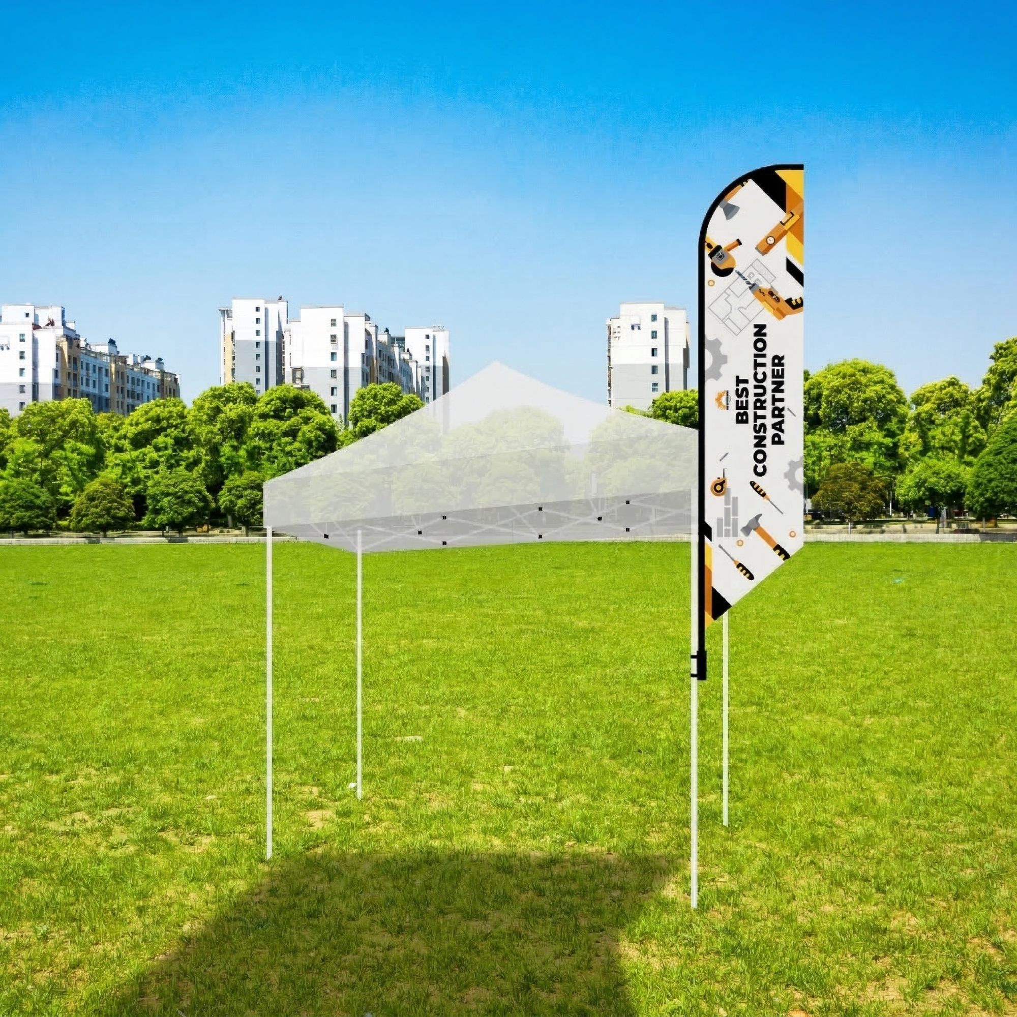 12’ Large Tent Flag Kit