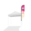 12’ Large Tent Flag Kit w/ Double Sided