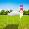 12’ Large Tent Flag Kit w/ Double Sided