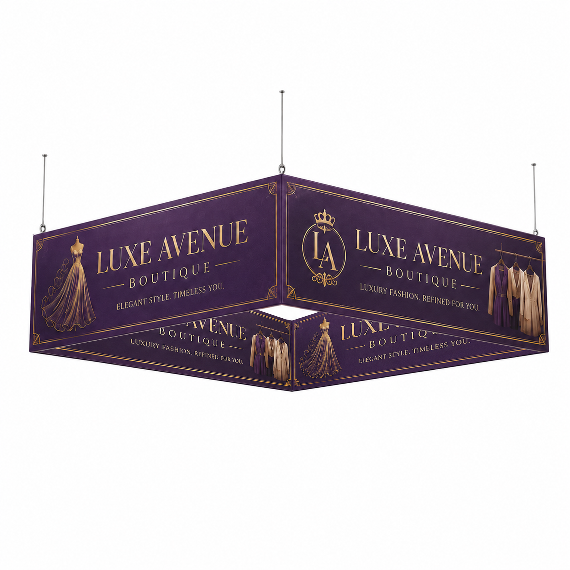 15' Square Hanging Sign
