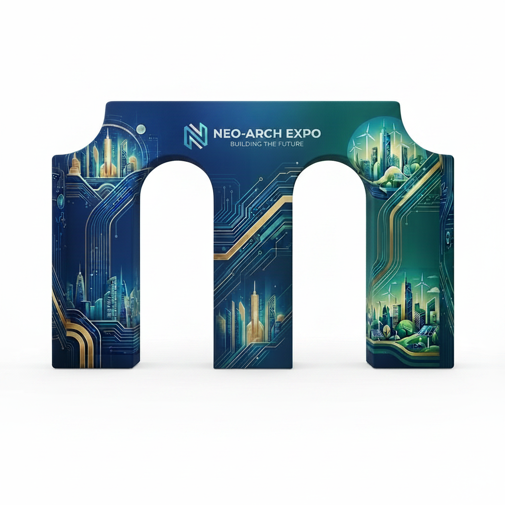 15' Double Door 3D Arch Display