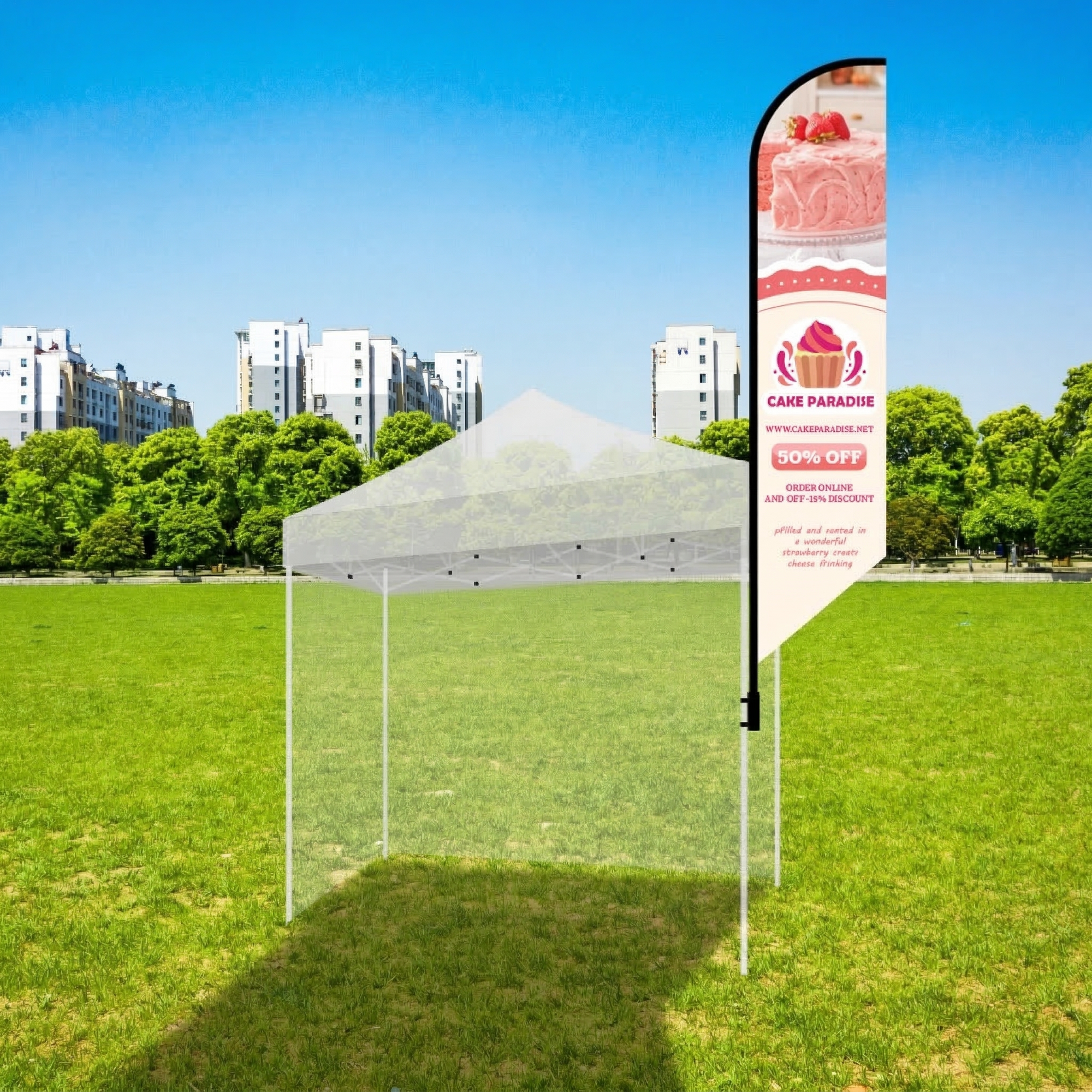 15’ XLarge Tent Flag Kit
