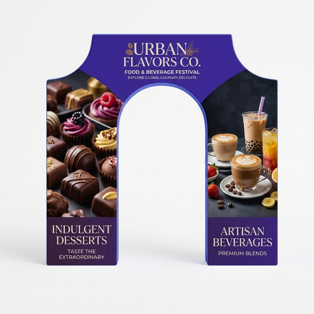 10' Single Door 3D Arch Display