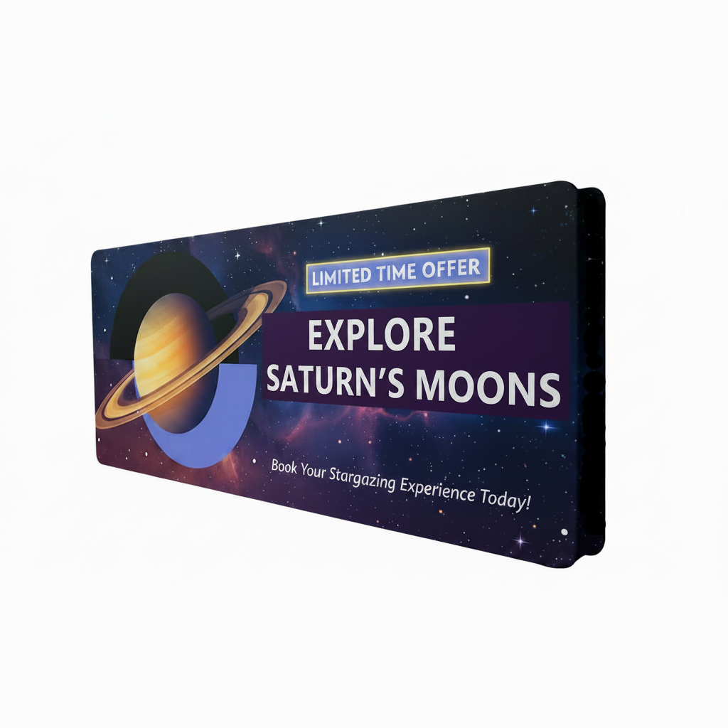 20' HassleFree™  3D Straight Display (Round Corners)