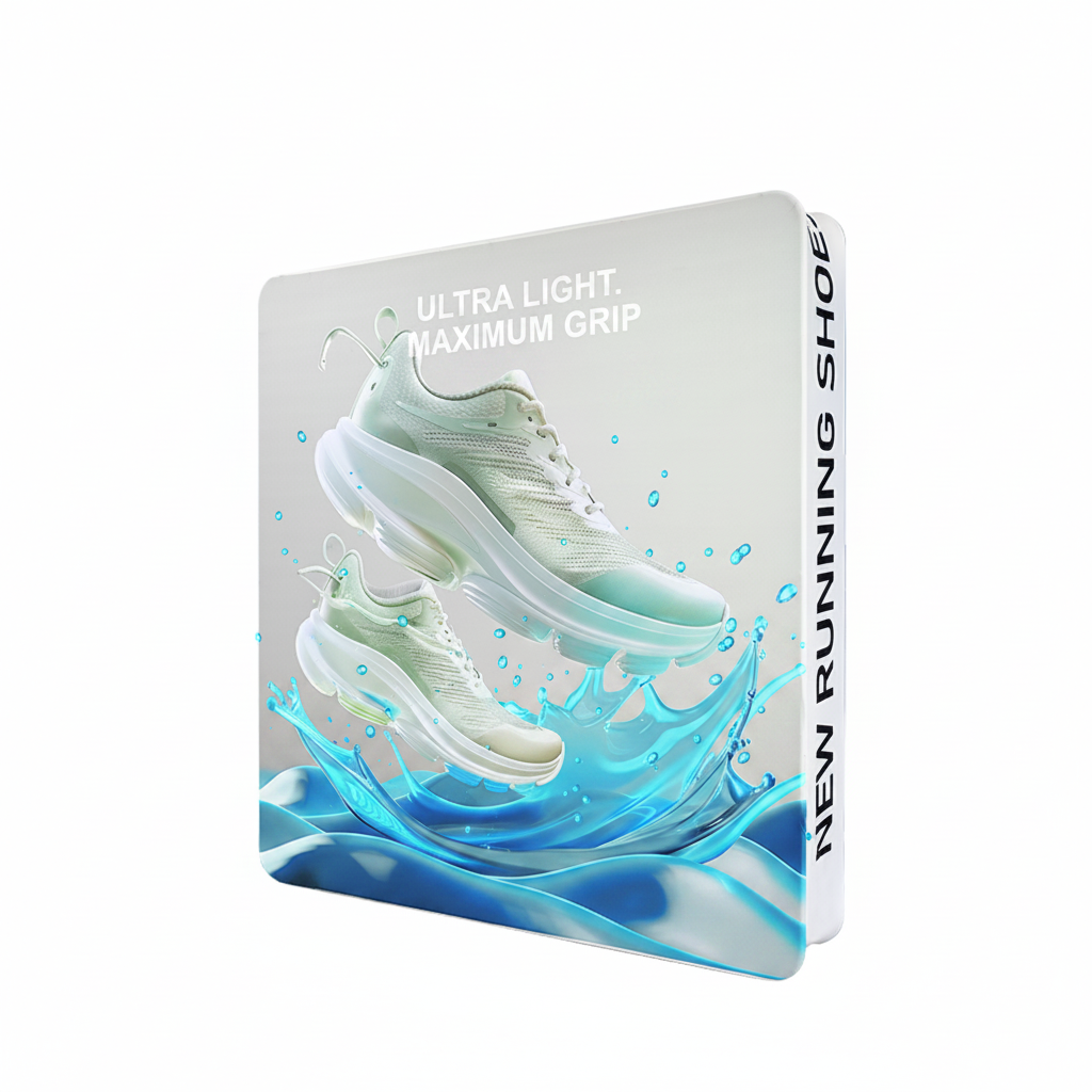 8' HassleFree™  3D Straight Display (Round Corners)