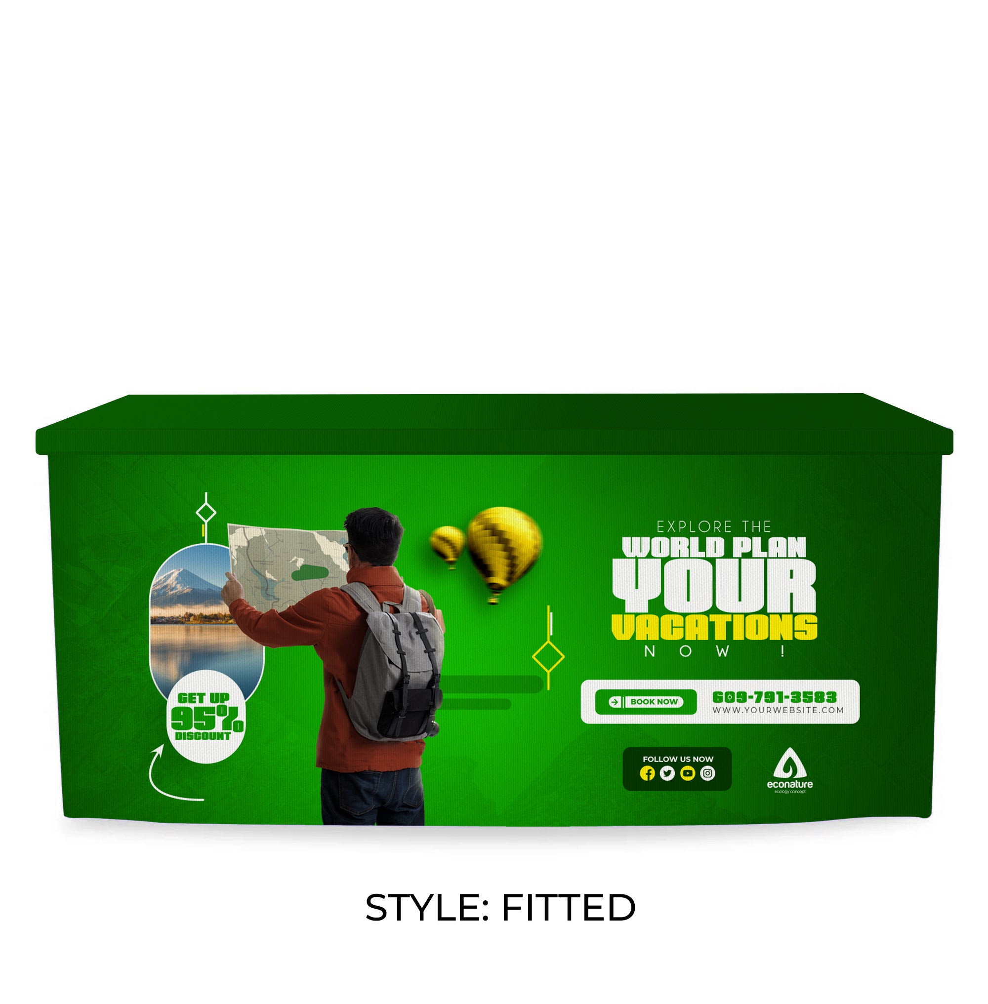 6’ RPET Table Cover FITTED