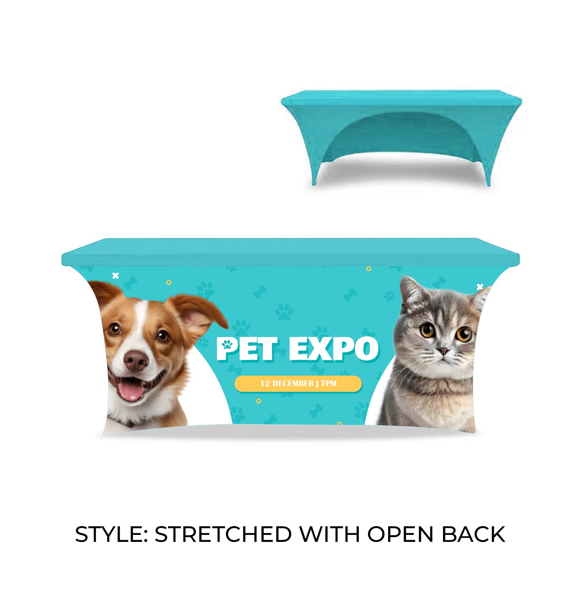 6’ Table Cover STRETCHED