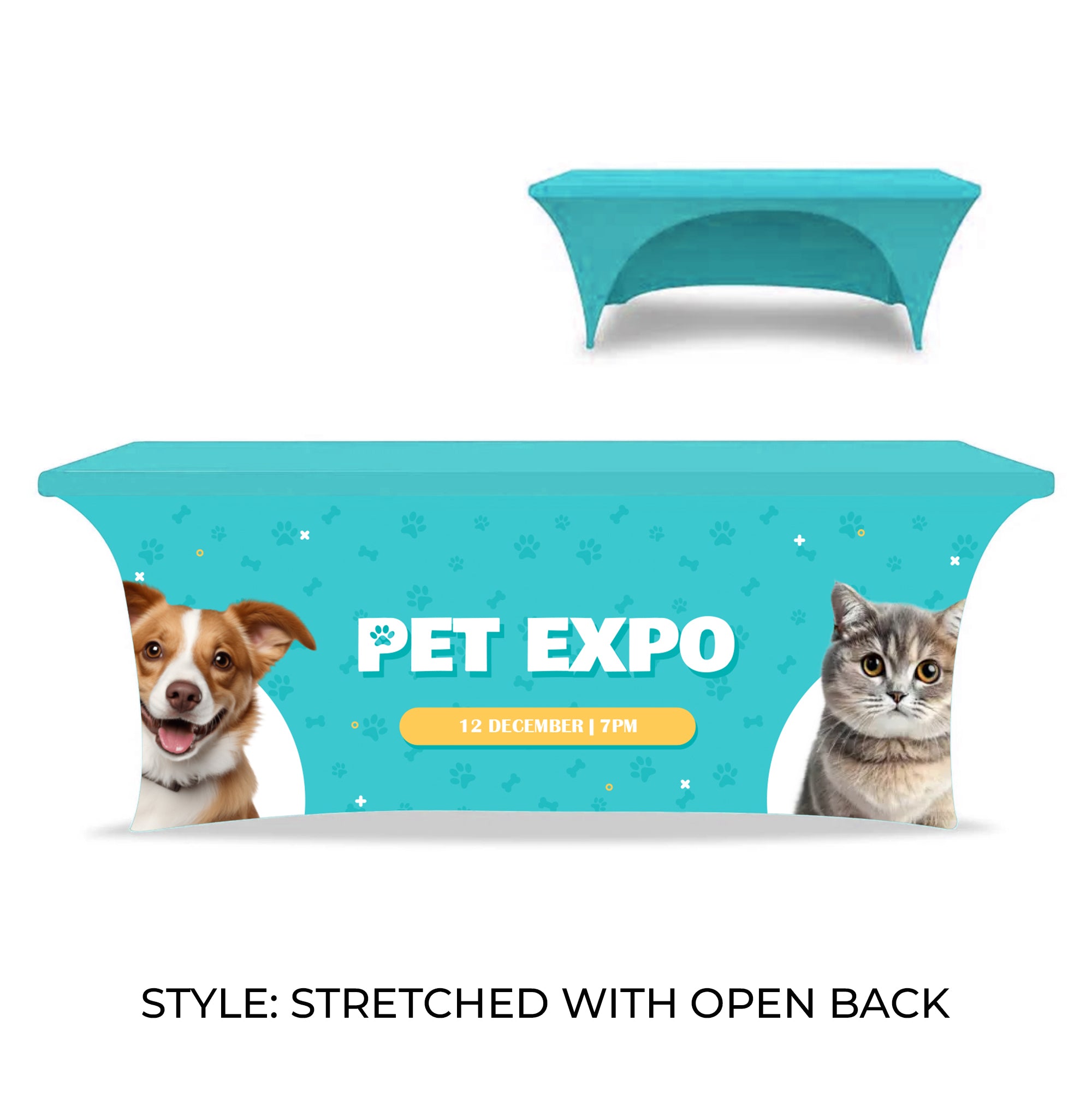 8’ Table Cover STRETCHED