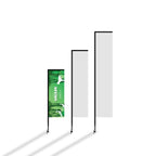 8’ Rectangular Feathered Flag Kit