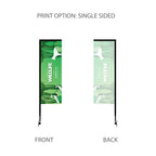 8’ Rectangular Feathered Flag Kit
