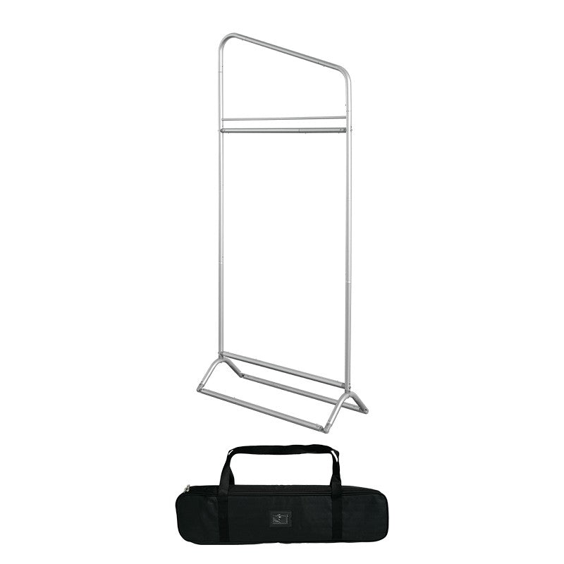 Angled Apparel Display - 3.3' x 7.5'