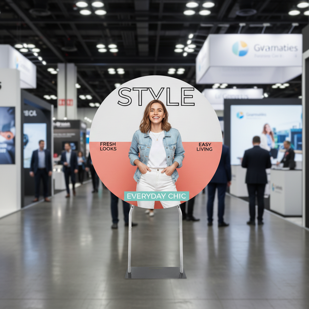 5' CIRCLE SHAPED DISPLAY
