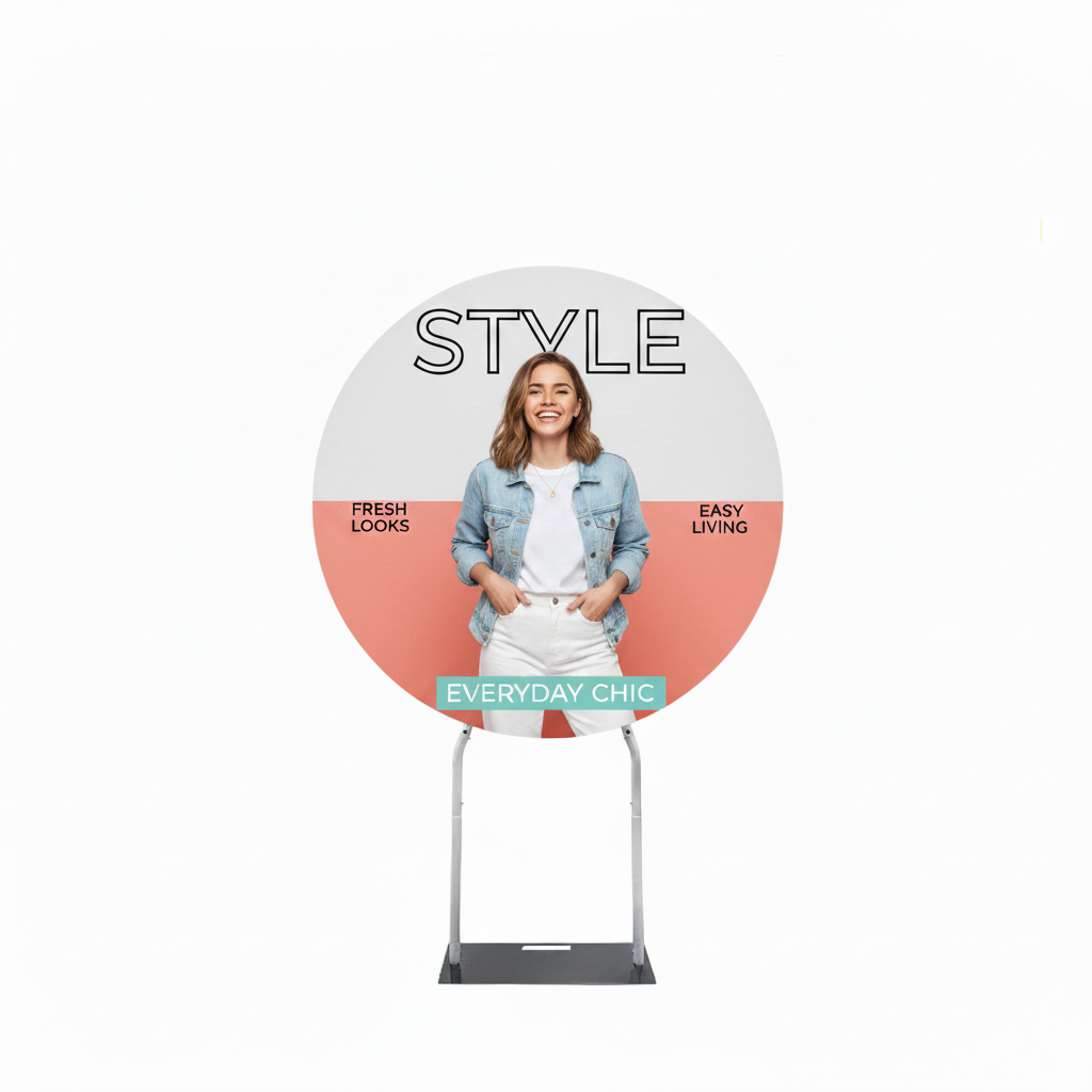 5' CIRCLE SHAPED DISPLAY