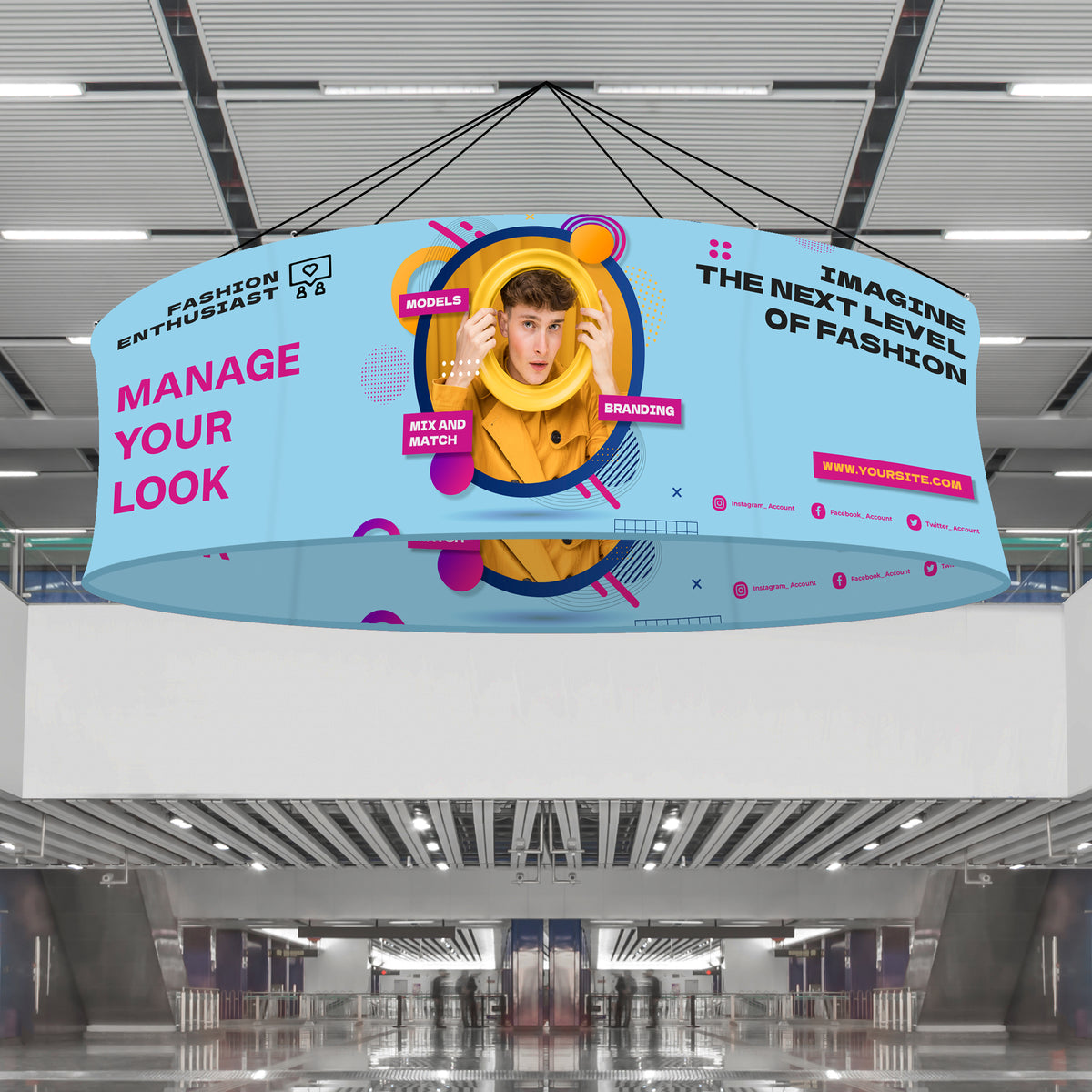 20' Circle Hanging Sign | Vu Line Direct. Your Trusted Partner in ...