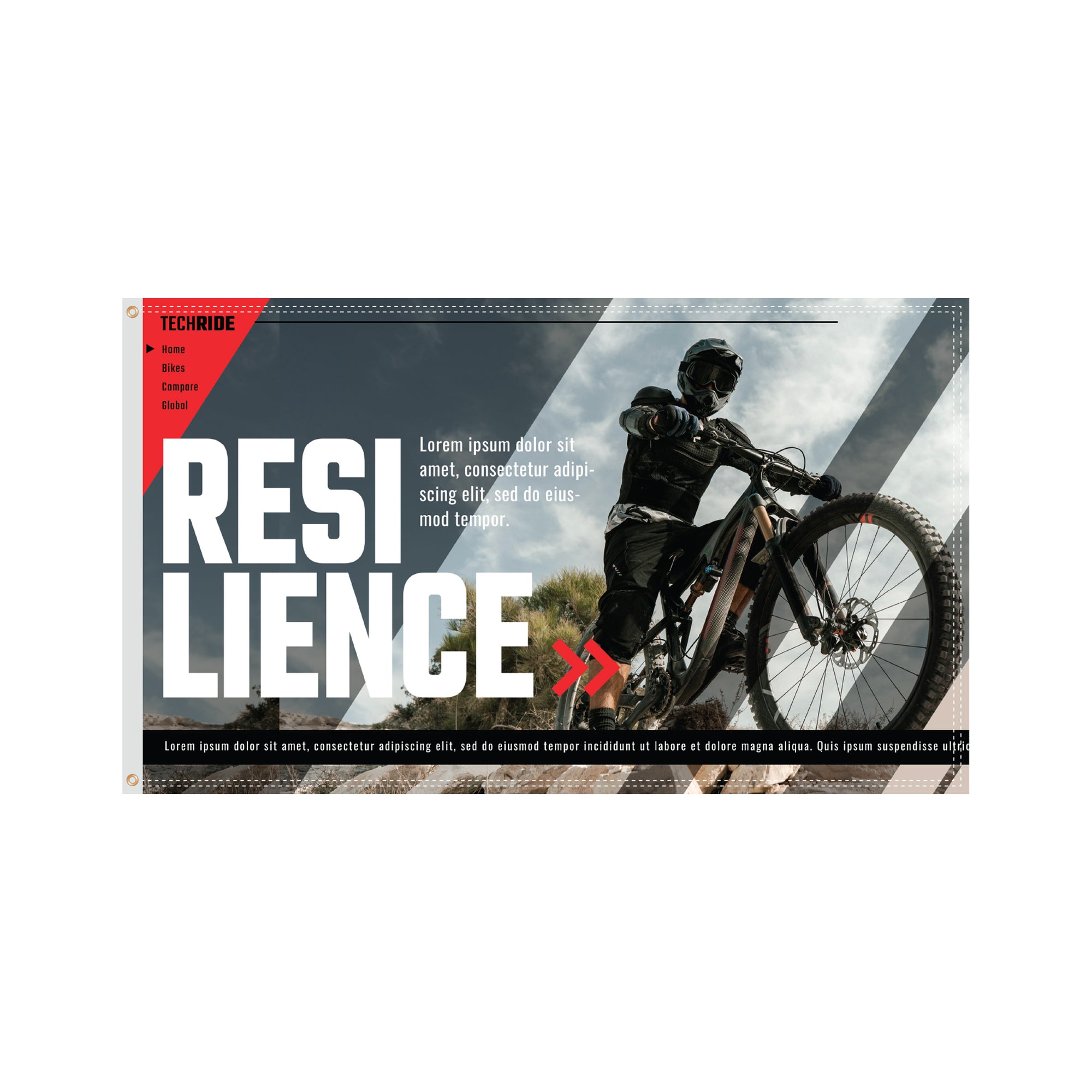 Custom Header Flags 3’ x 5’