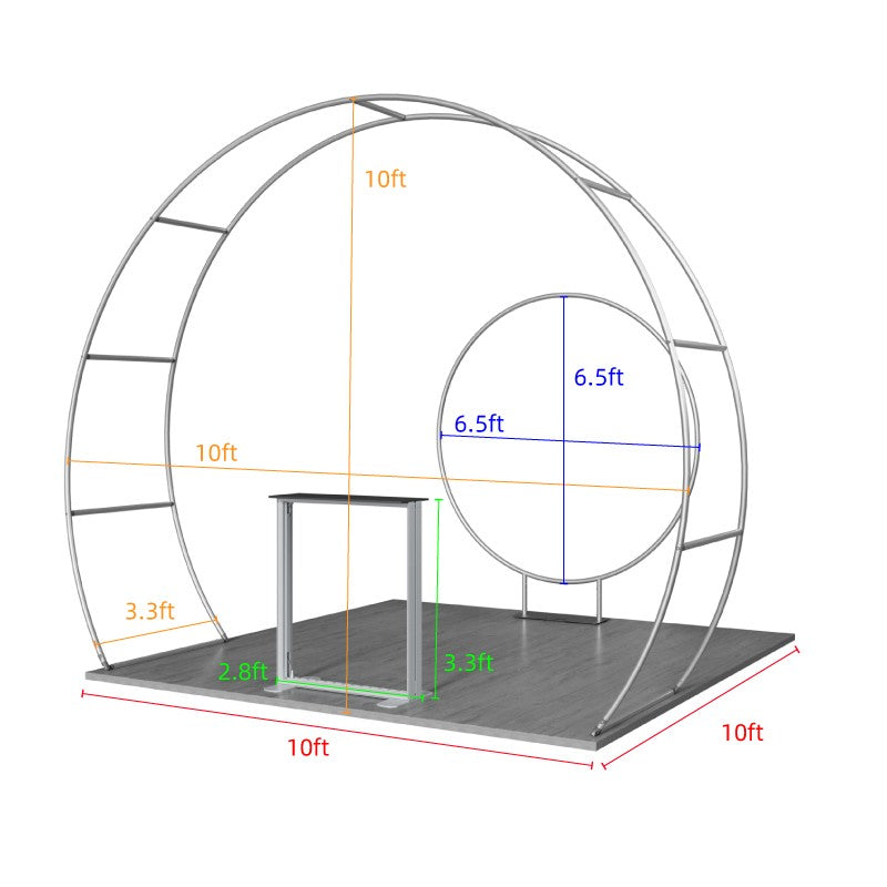 10x10ft Trade Show Display Kit - Version D3
