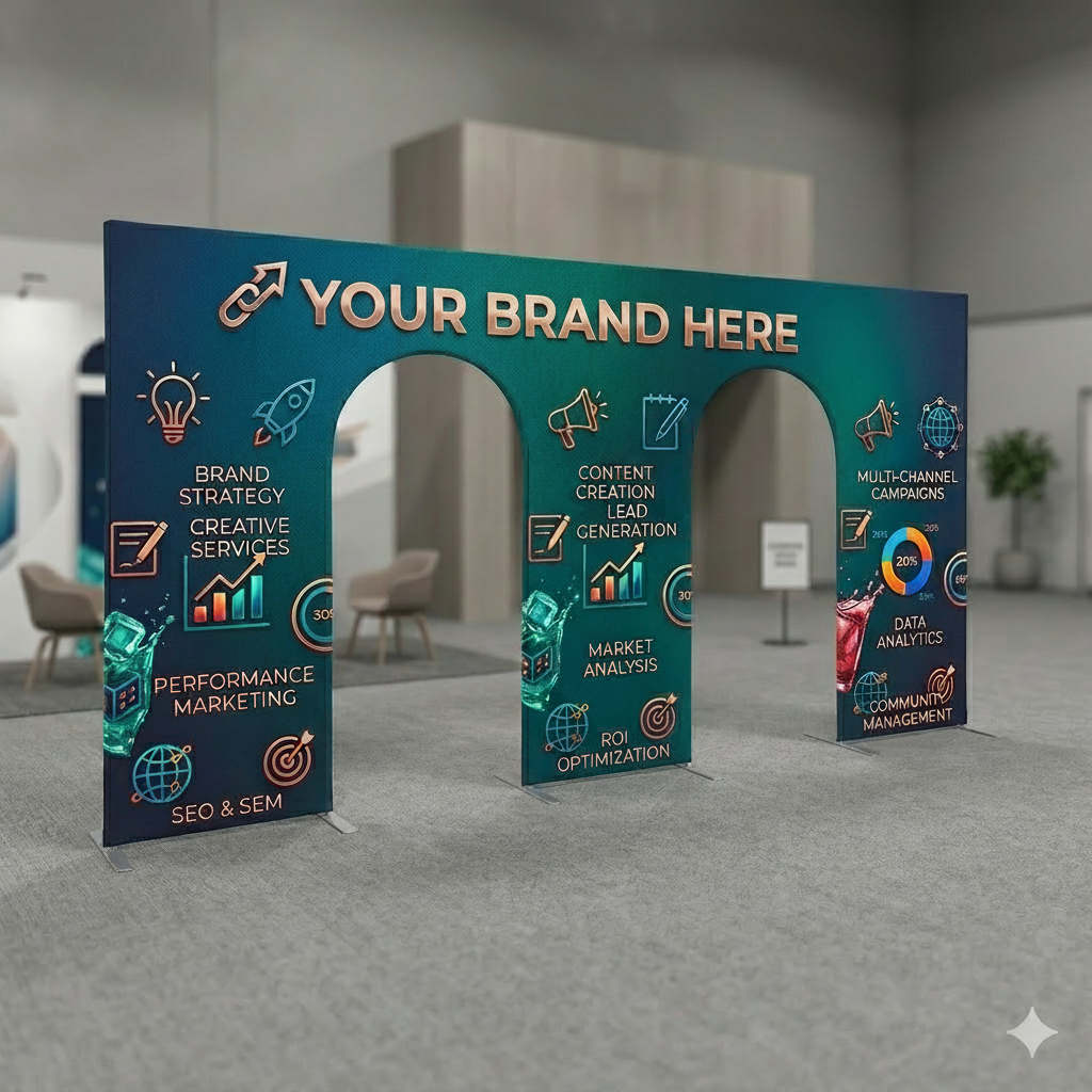 3D Arch Display - 15' Double Door