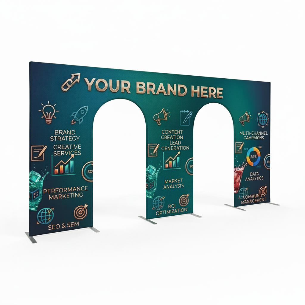 3D Arch Display - 15' Double Door