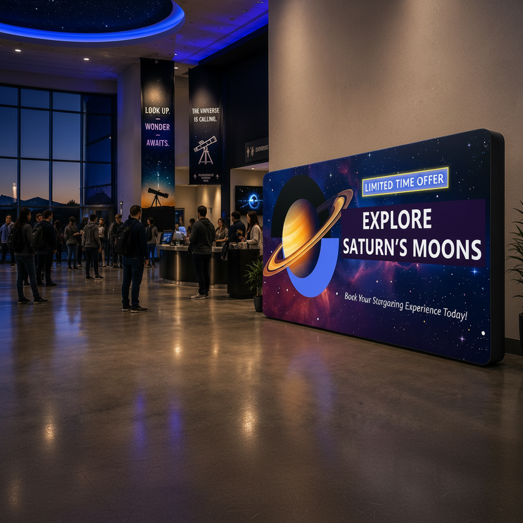 20' HassleFree™  3D Straight Display (Round Corners)