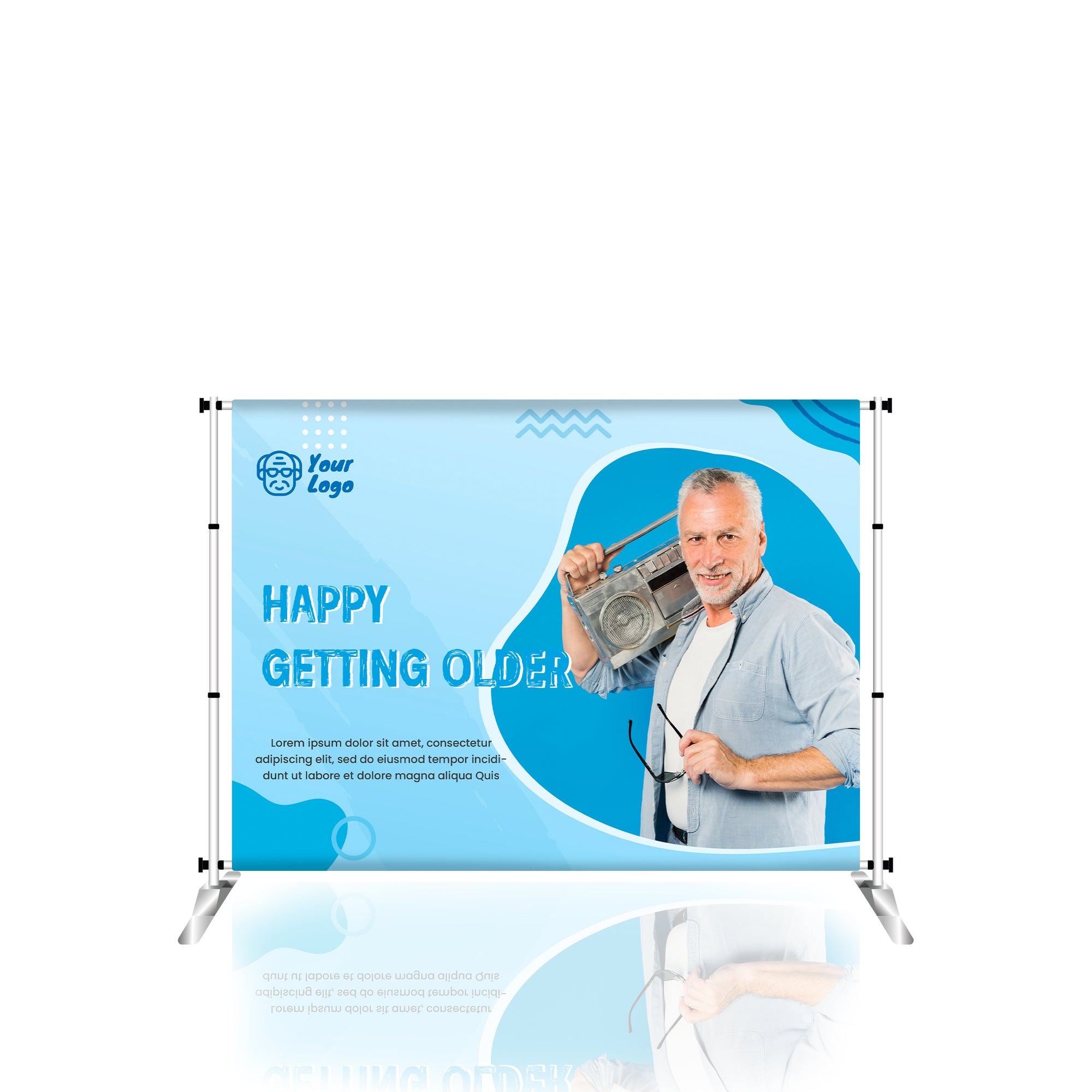 HassleFree™ 8' x 6' Adjustable Banner Stand
