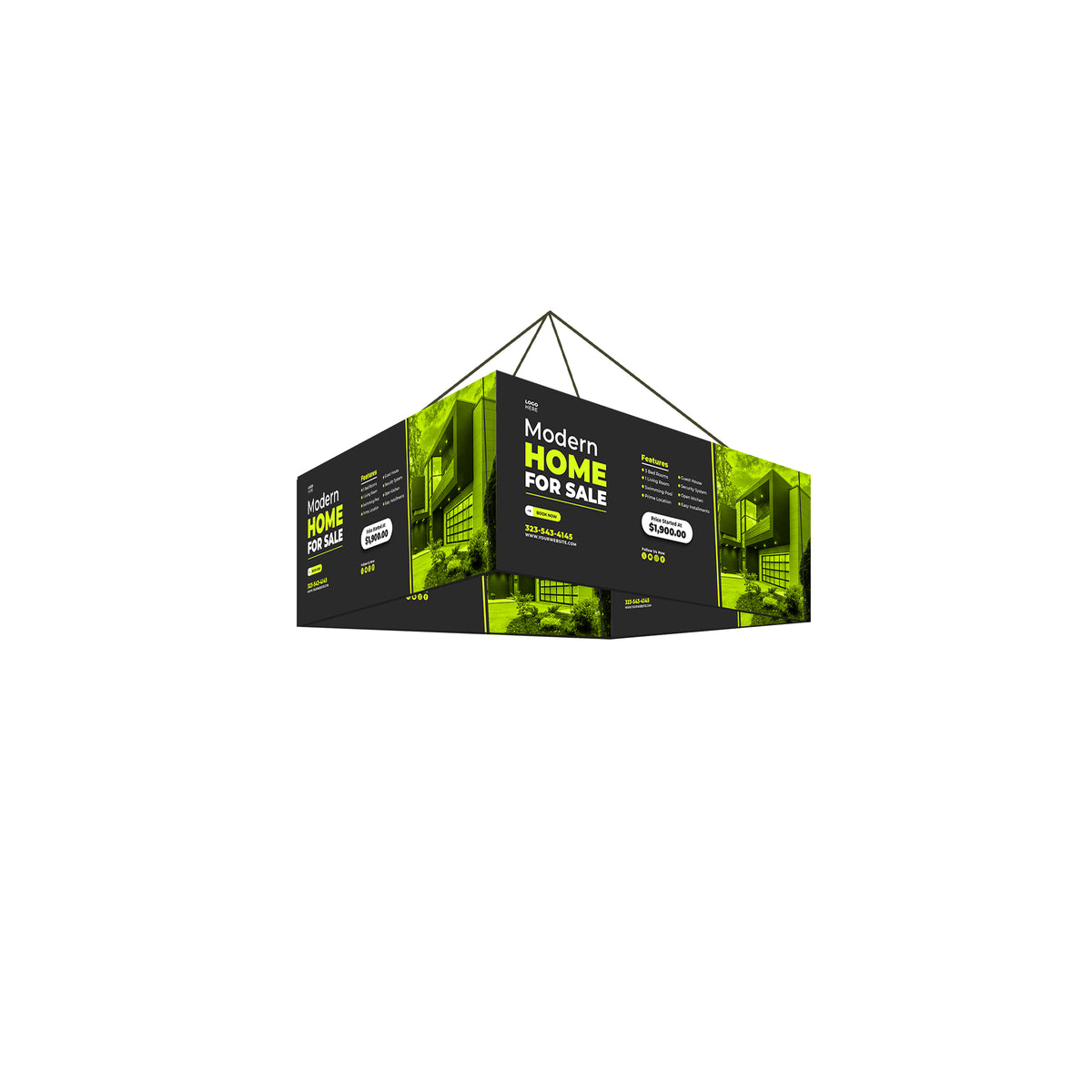 10ft Sign 10' Rectangle Hanging Sign | Vu Line Direct. Your Trusted Partner in ...