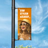 Street Pole Double Sided Banner 30"x72"