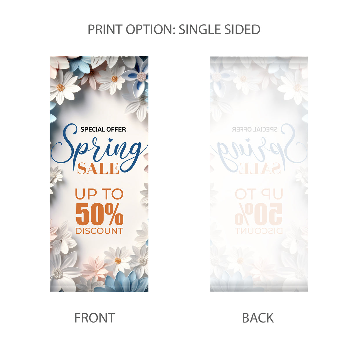 Street Pole Single Sided Banner 30