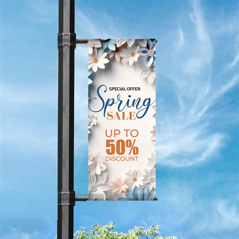 Street Pole Single Sided Banner 30