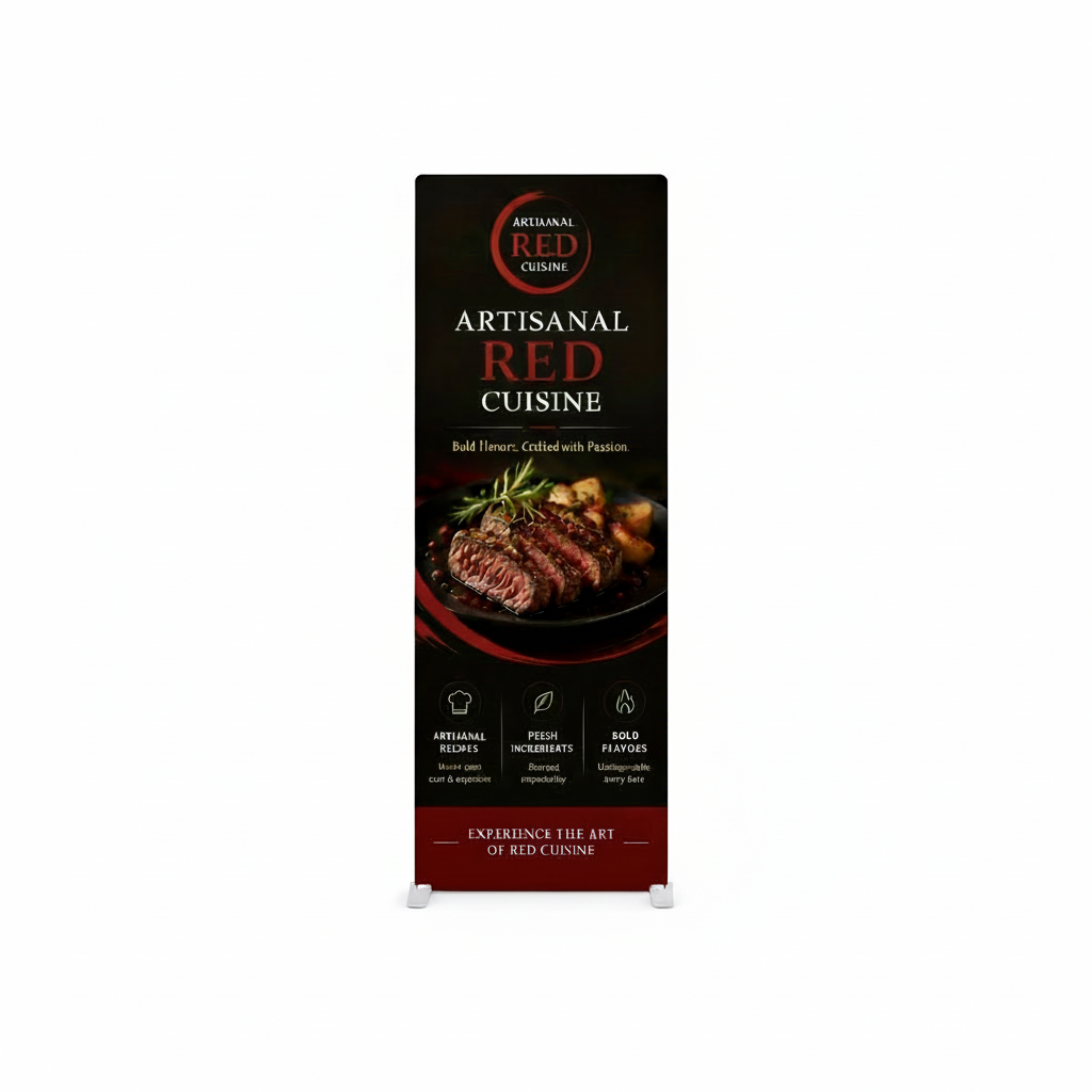 2.8' Fabric Banner Stand