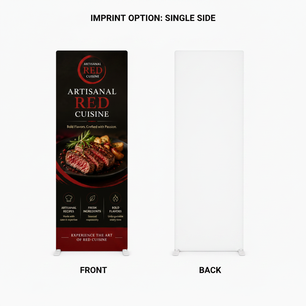 2.8' Fabric Banner Stand