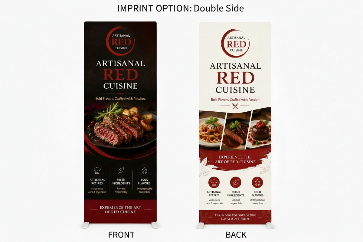 2.8' Fabric Banner Stand