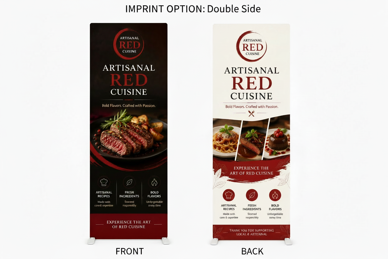 2.8' Fabric Banner Stand